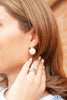 Gold Bean & Pearl Earring