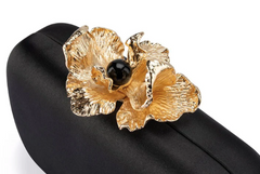 Adele Orchid Lock Clutch