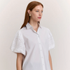 Angelina Elbow Sleeve Lace Shirt