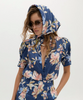 Athina Linen Shirt in Blue Poppy