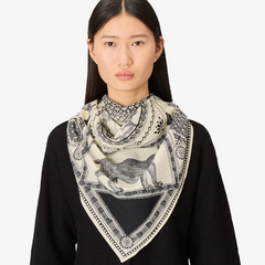 Baracco Triangle Scarf in Black