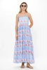 Smocked Back Maxi in Borrego Navy