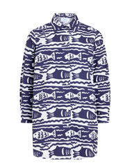 Cabana Coverup in Fish Print