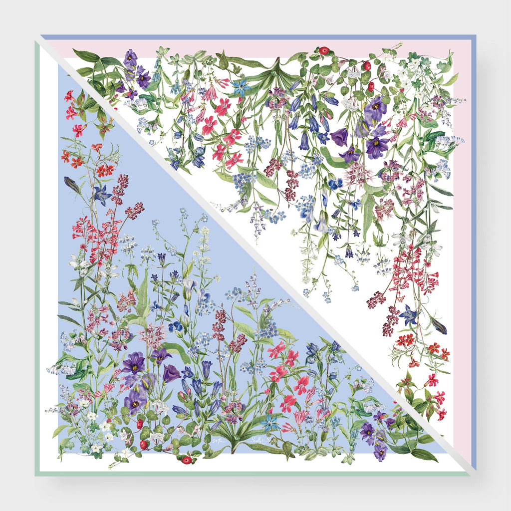 Celeste Silk Triangle Scarf