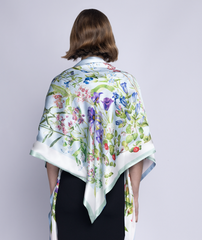 Celeste Silk Triangle Scarf