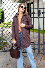 Quilted Long Shirt Jacket