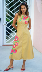 Claire Dress in Poppy Patch