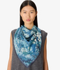Come Square Scarf in Duck Blue