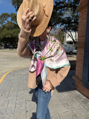 Cora Silk Triangle Scarf