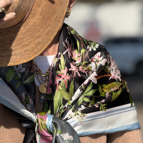 Cora Silk Triangle Scarf