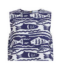 Crop Top in Fish