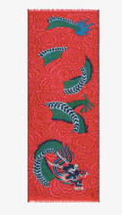 Dragon Scarf in Fuchsia