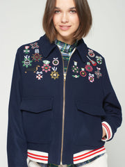 Embroidered Bomber Jacket