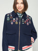 Embroidered Bomber Jacket
