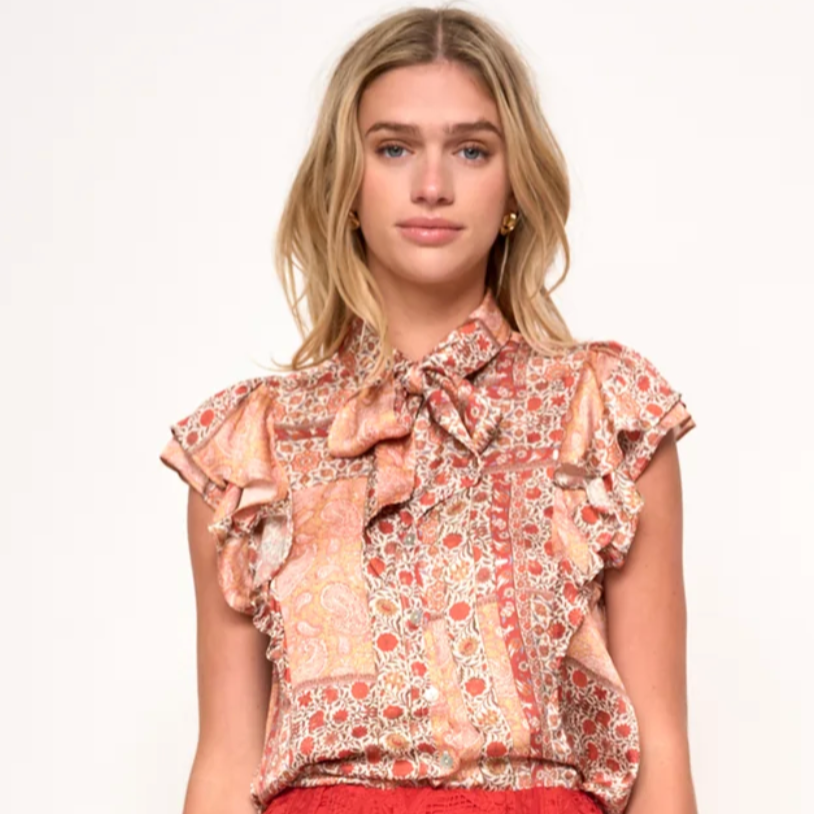 Emilia Top in Sedona Patchwork