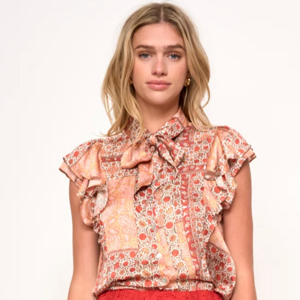 Emilia Top in Sedona Patchwork