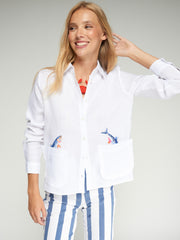 Fish Ruffled Pocket Shirt