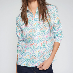 Floral Ruffled Pocket Shirt