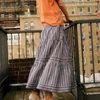 Kylie Midi Skirt in Cartolina Navy St.