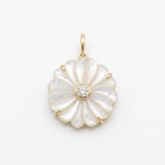 Carved Flower Charm