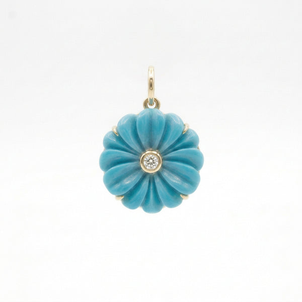Carved Flower Charm