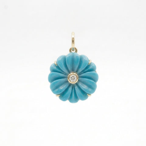 Carved Flower Charm