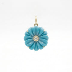 Carved Flower Charm