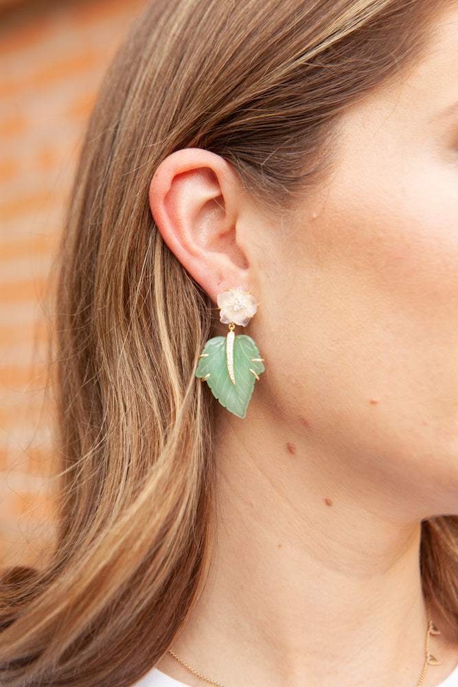 Flower & Leaf Earring