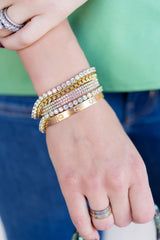 Small Gold Curb Chain Bracelet