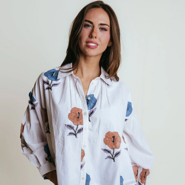 Gracen Blouse in Poppy