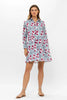 L/S Shirt Dress in Harlan Red
