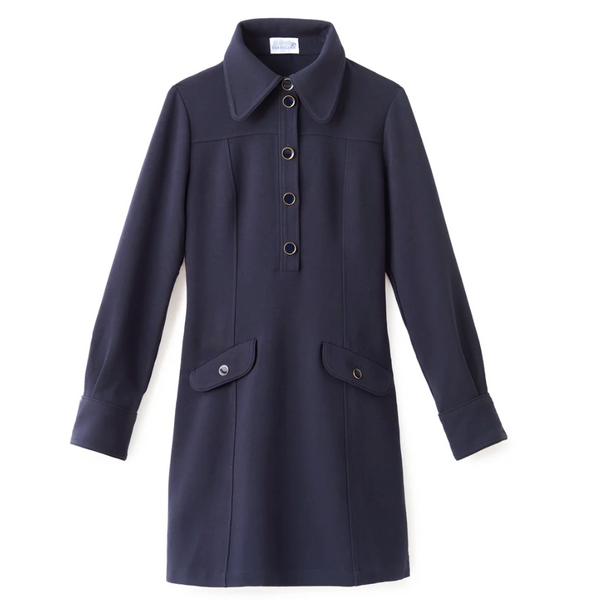 Hayes Dress in Dark Navy