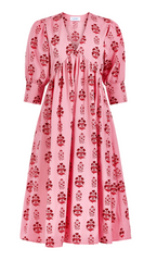 Ingrid Dress in Scarlet Blossom