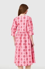 Ingrid Dress in Scarlet Blossom