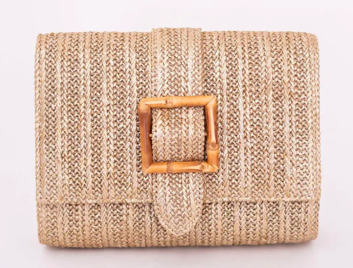 Janie Straw Clutch