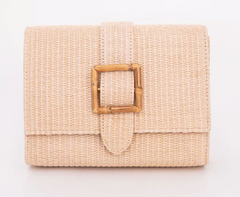 Janie Straw Clutch