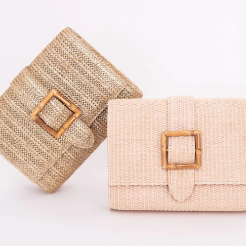 Janie Straw Clutch