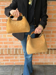 Joelle Suede Handbag