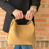 Joelle Suede Handbag