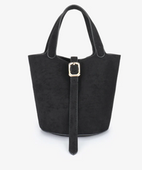 Joya Faux Suede Mini Bucket