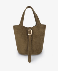 Joya Faux Suede Mini Bucket