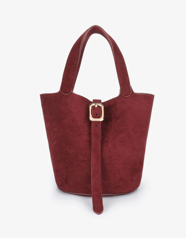 Joya Faux Suede Mini Bucket