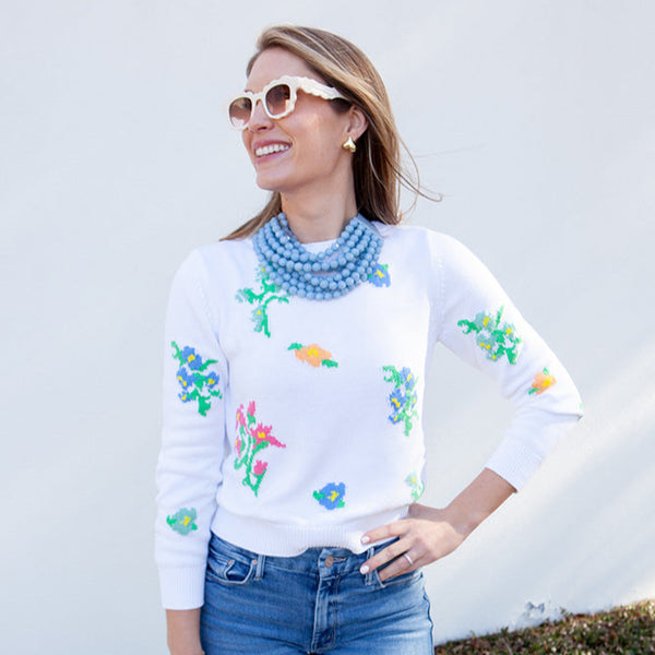 Flower Crewneck Sweater