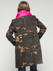 Kate Trench Coat in Camo