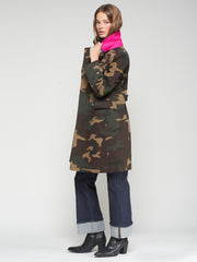 Kate Trench Coat in Camo