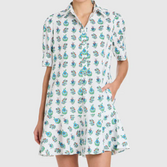 Liv Dress in Beach Sprigs