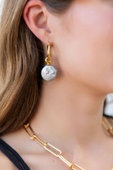 Lunar Pearl Earring