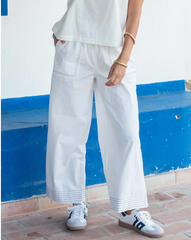 Sammie Wide Leg Pant in White