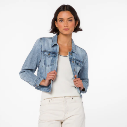 Michelle Cropped  Denim Jacket