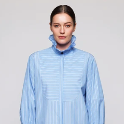 Blue Striped Cotton Shirt
